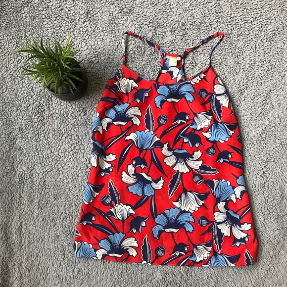 J. Crew Factory Tops - J. Crew Factory Floral Sleeveless Blouse